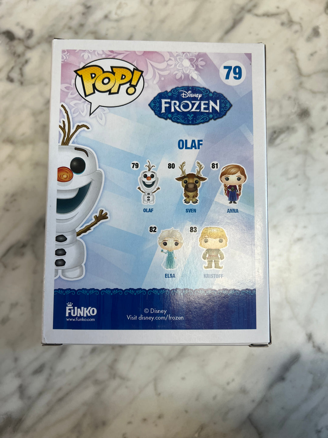 Funko Pop Frozen Olaf Glow In The Dark SDCC 2014 Convention Exclusive #79 FP62324