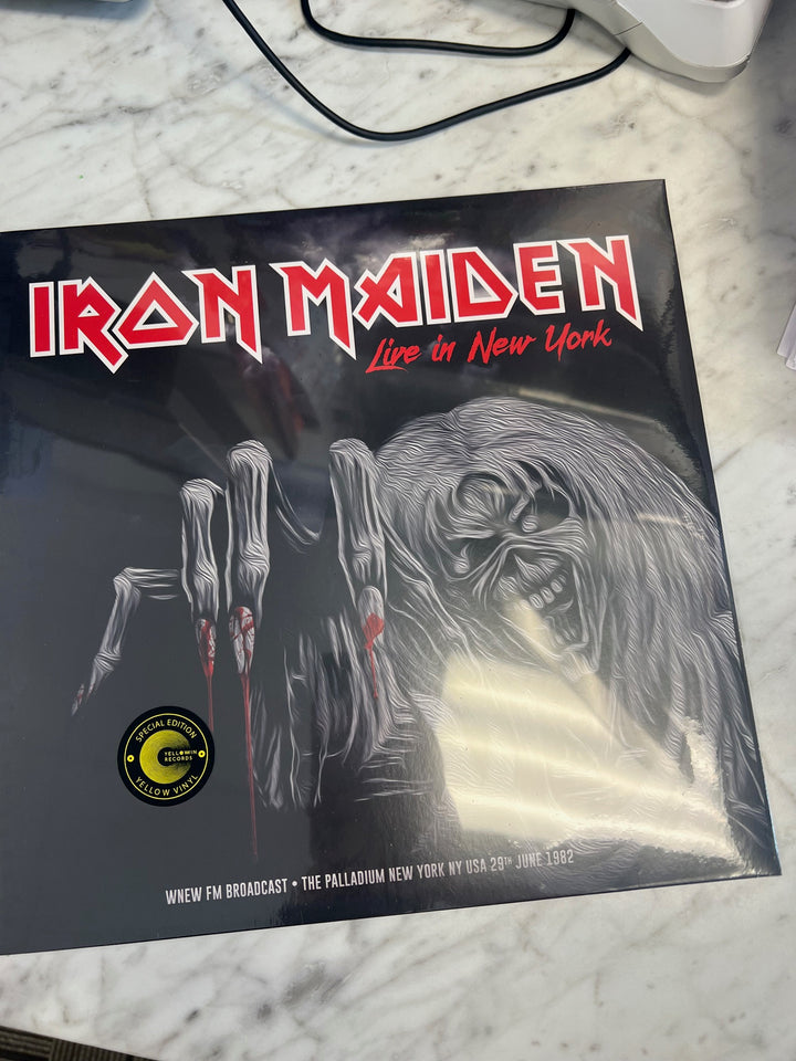 Iron Maiden Live in New York June 29th 1982 Yellow Vinyl Record VR9924