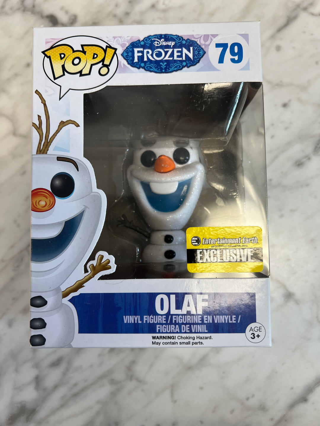 Funko Pop! Disney Frozen Olaf GLITTER #79 Entertainment Earth Exclusive FP62324