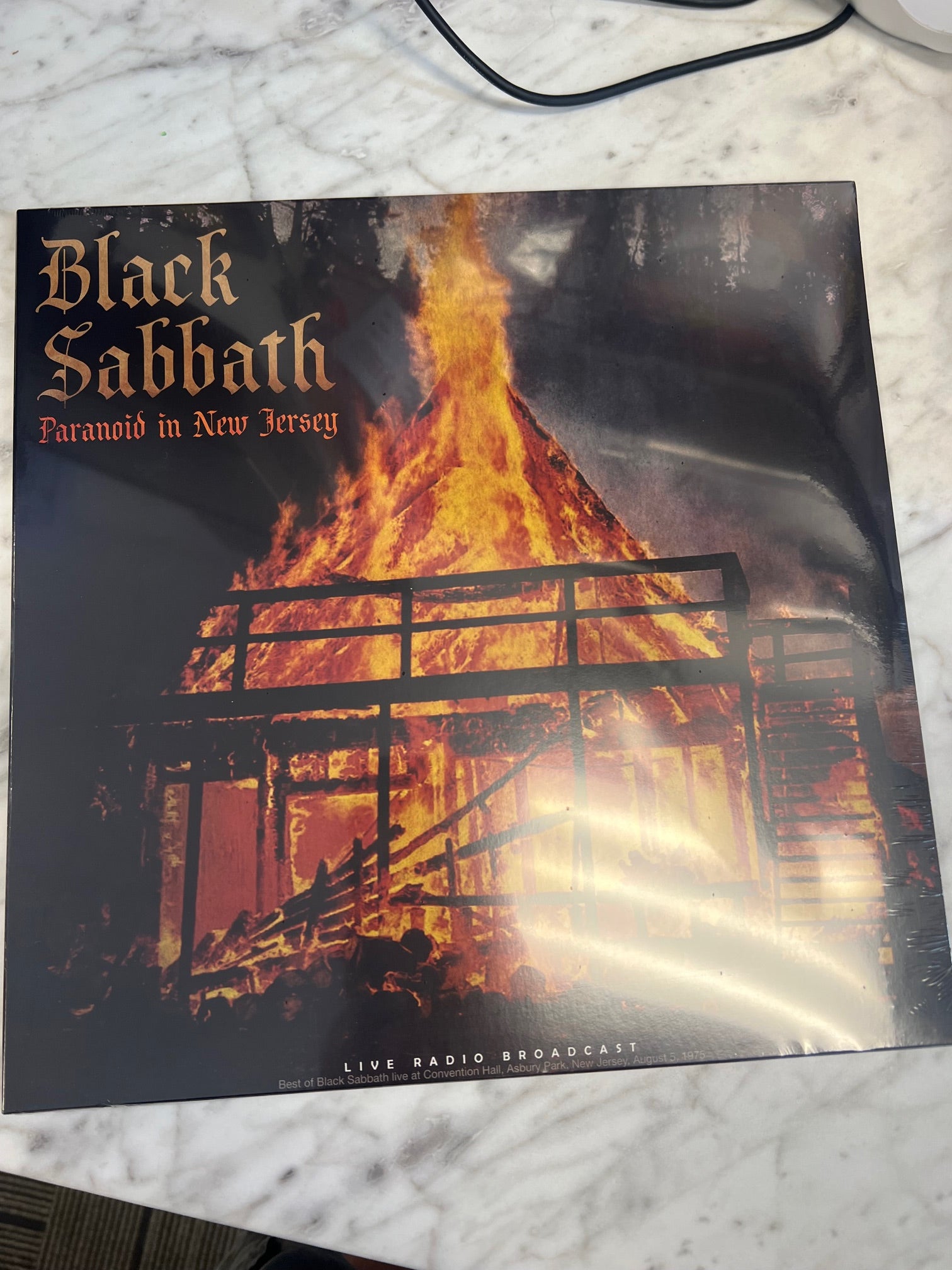 Black discount Sabbath Paranoid In New Jersey Live Vinyl LP Record New Sealed Ozzy Metal