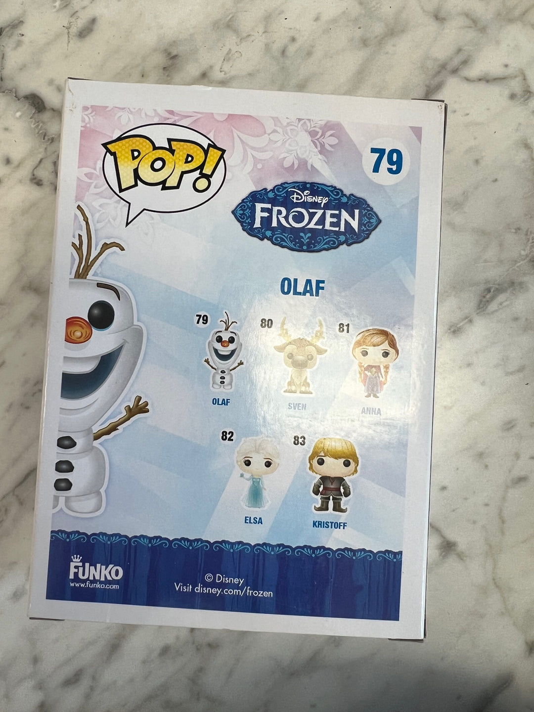 Funko Pop! Disney Frozen Olaf GLITTER #79 Entertainment Earth Exclusive FP62324