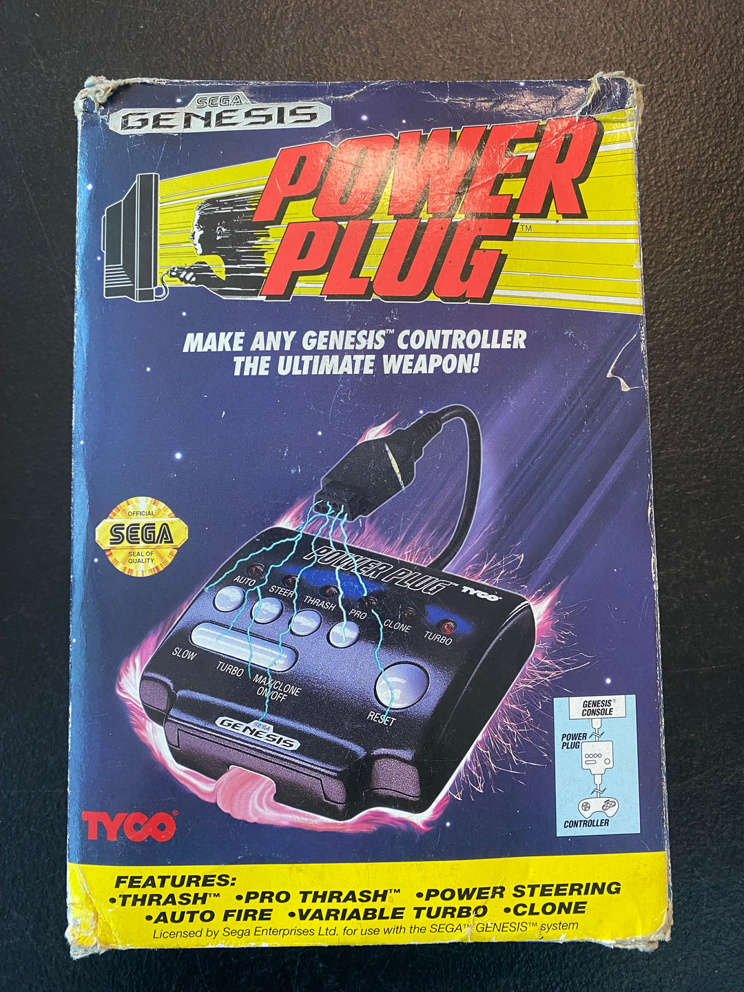 Tyco Power Plug Controller Adapter for Sega Genesis  MD12925
