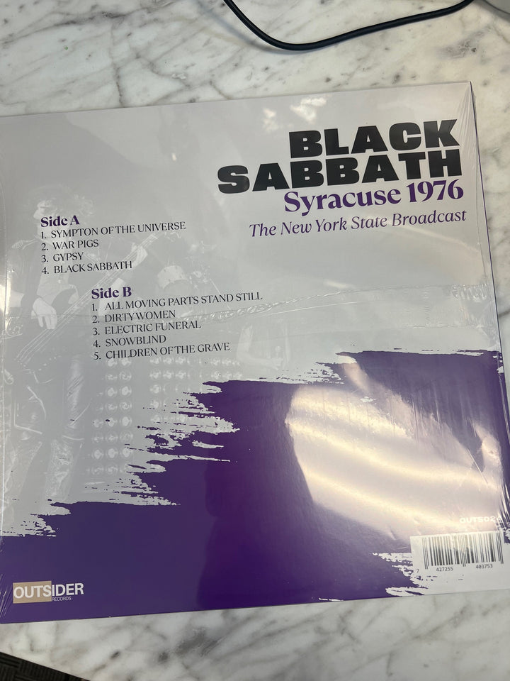 Black Sabbath Live Syracuse 1976 Purple Vinyl Record VR9924