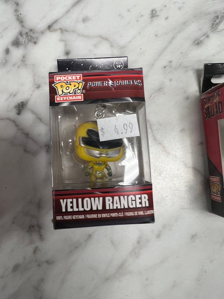 Pocket Funko Pop! Keychain Yellow Ranger Power Rangers   SO121124