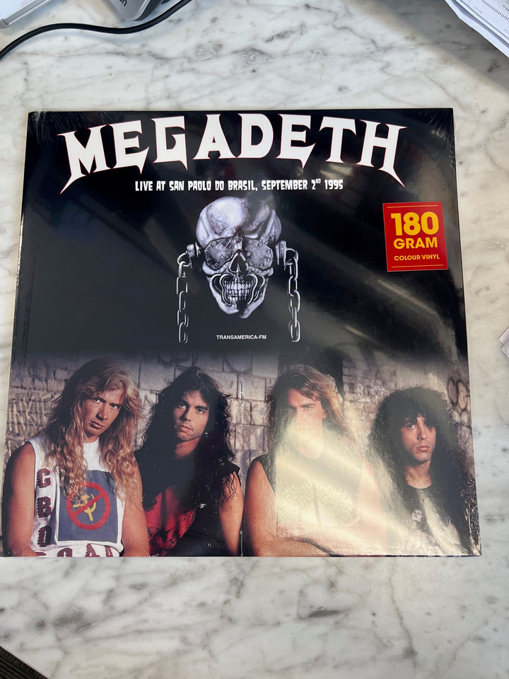 Megadeath Live at San Paulo Brasil Sep 12th 1995 Colour Vinyl Record VR9724