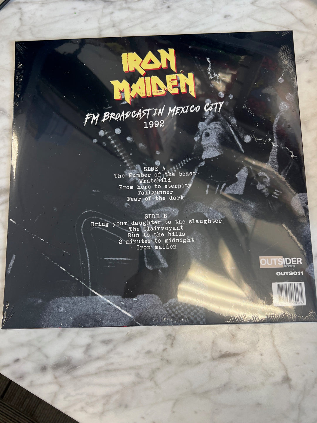 Iron Maiden From Here to Mexico Clear Vinyl Record VR9724