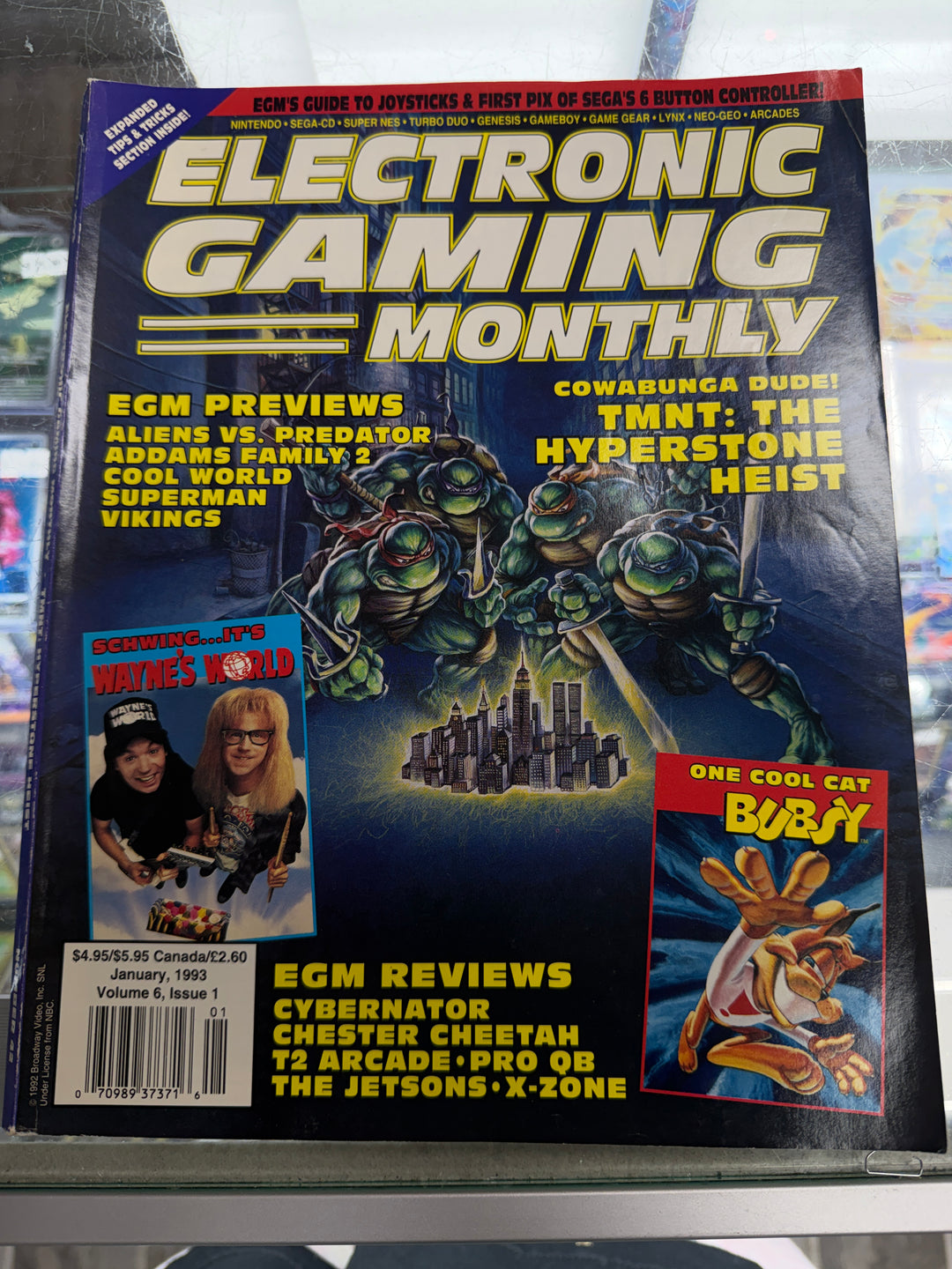 Electronic Gaming Monthly January 1993 Issue 42- TMNT Hyperstone Heist MP102726