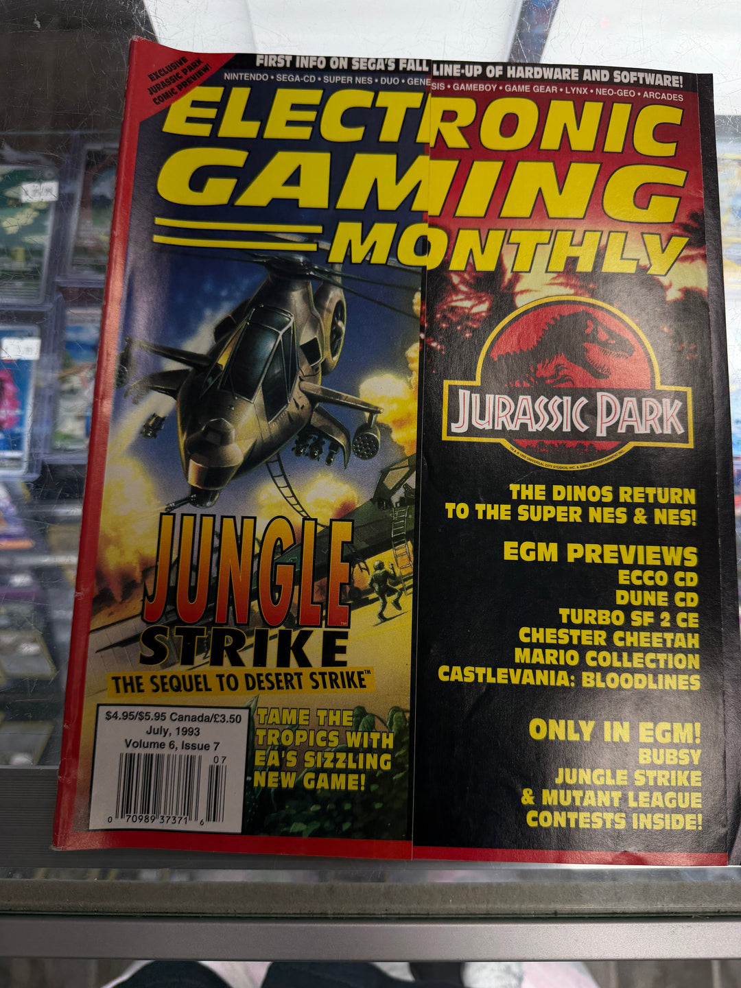Electronic Gaming Monthly July 1993 Issue 48 - Jungle Strike Jurassic Park MP102726