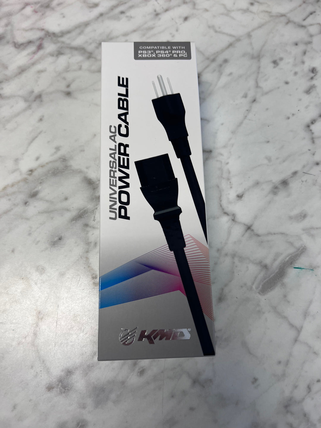 KMD Universal AC Power Cable (For Original PS3/PS4 Pro/360 (Needs brick)/PC