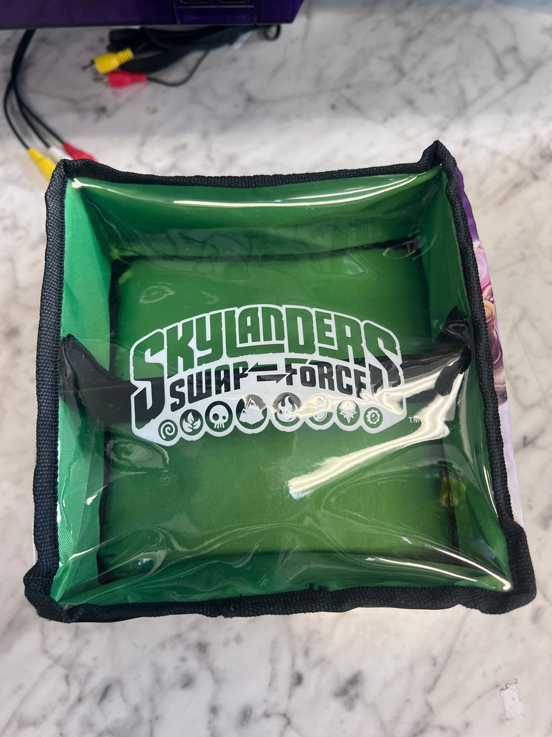 Skylanders Swap Force Figure Carry Case Bag Activision 7" X 7" X 7" Poly Clear UA11326