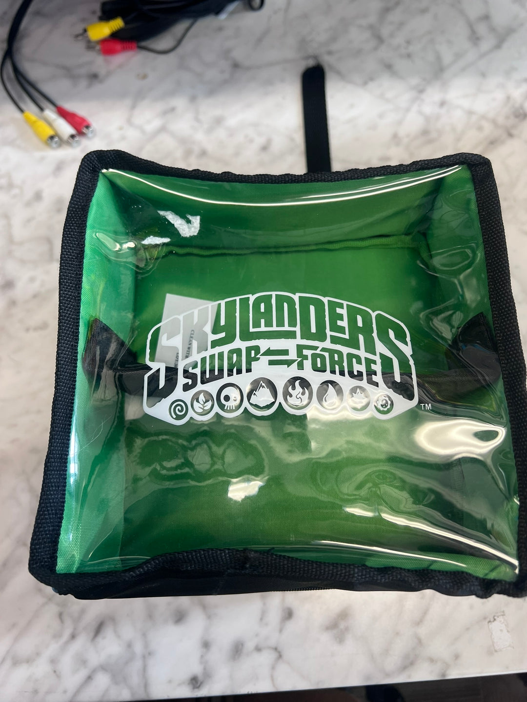 Skylanders Swap Force Figure Carry Case Bag Activision 7" X 7" X 7" Poly Clear UA11326