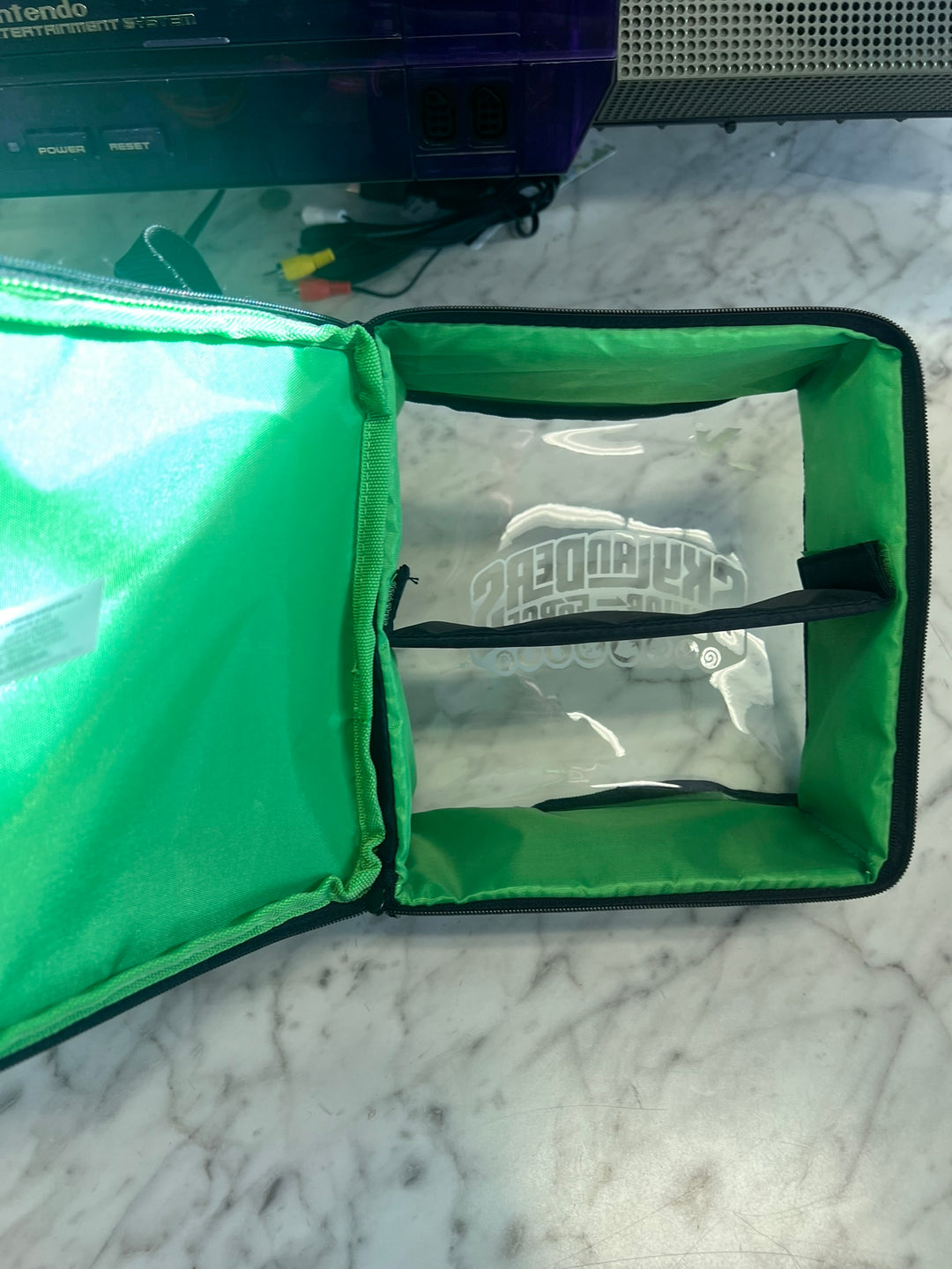 Skylanders Swap Force Figure Carry Case Bag Activision 7" X 7" X 7" Poly Clear UA11326