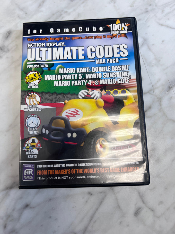 Action Replay Ultimate Codes for Gamecube Mario Party 4 5 Golf Kart Sunshine  U92325