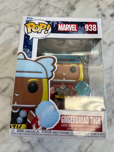 Funko Pop Marvel Gingerbread THOR #938 ☆Diamond Collection☆ Hot Topic Bobblehead