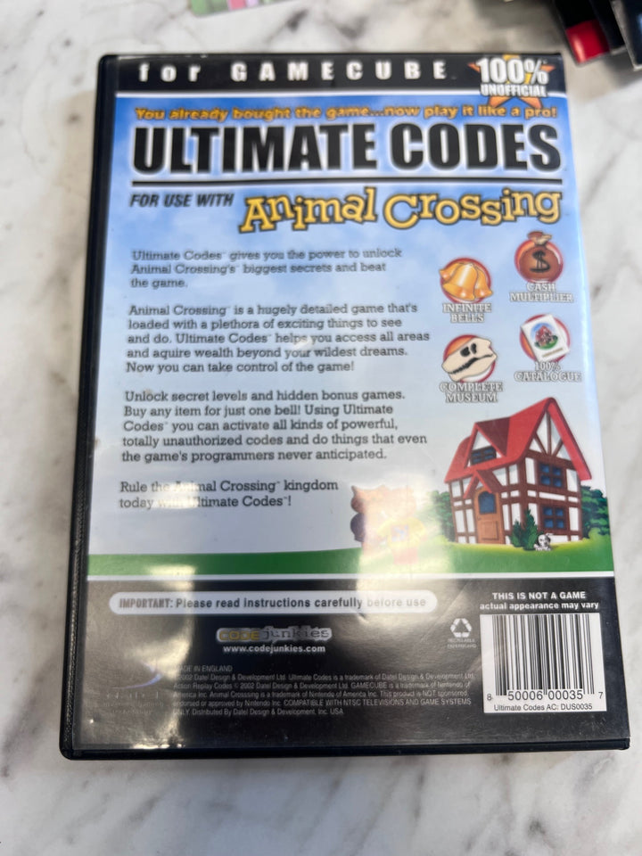 Action Replay Ultimate Codes for Gamecube Animal Crossing  U92325