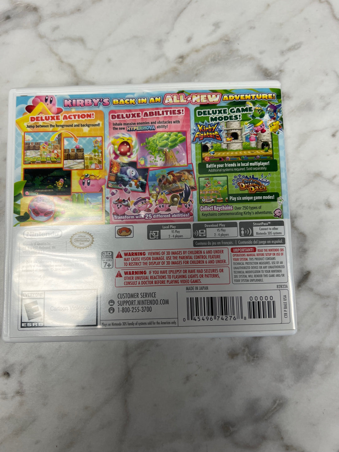 Kirby Triple Deluxe Nintendo 3DS CASE ONLY CO121224