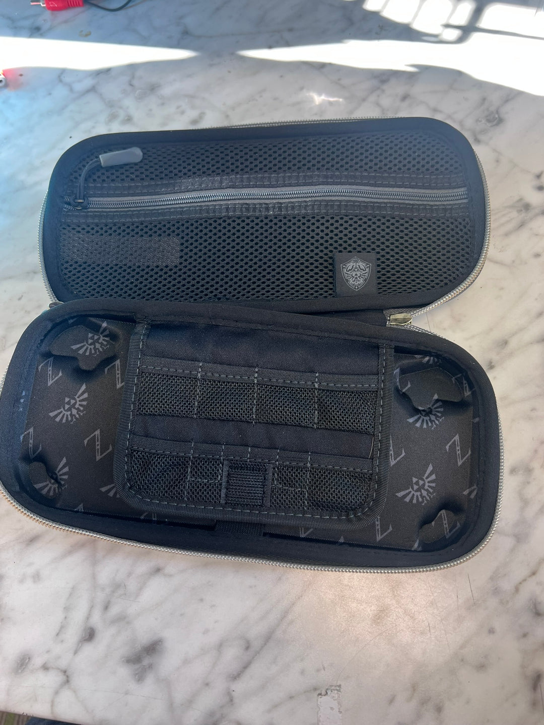 Official Legend of Zelda Skyward Sword Nintendo Switch Soft Carry Case Black Gold UA11326