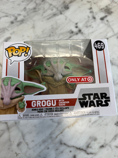 Funko POP Star Wars The Mandalorian Grogu w Chowder Squid #469