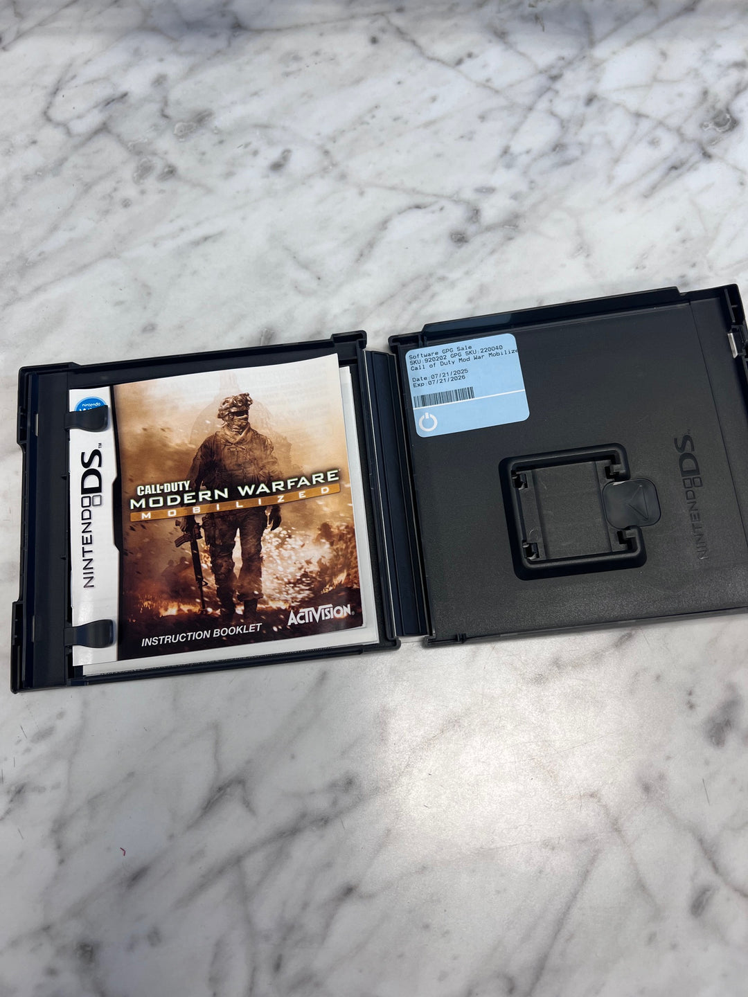 Call of Duty Modern Warfare Mobilized Nintendo DS CASE & MANUAL ONLY   CO92325