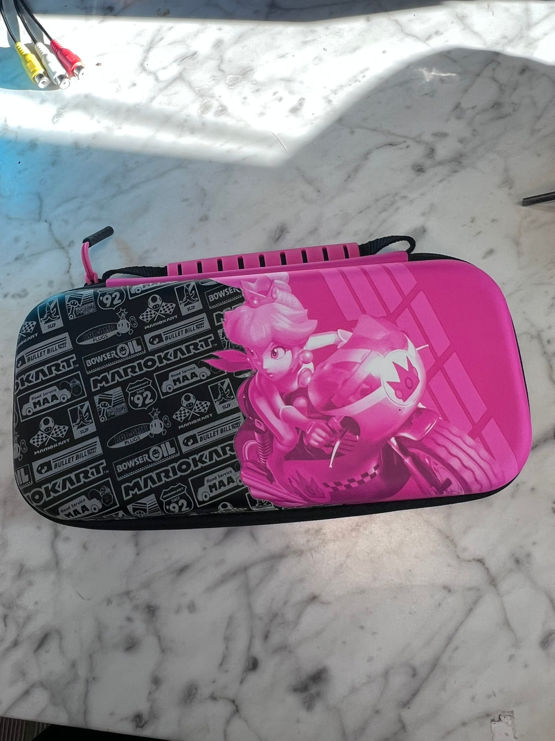 Official Nintendo Switch Mario Kart Princess Peach Pink Carrying Case UA11326