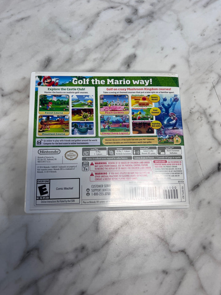 Mario Golf World Tour Nintendo 3DS CASE ONLY   CO92325
