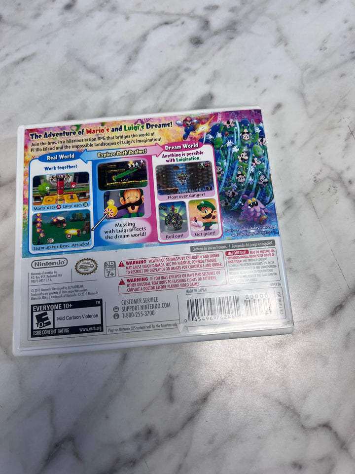 Mario & Luigi Dream Team Nintendo 3DS CASE ONLY   CO92325