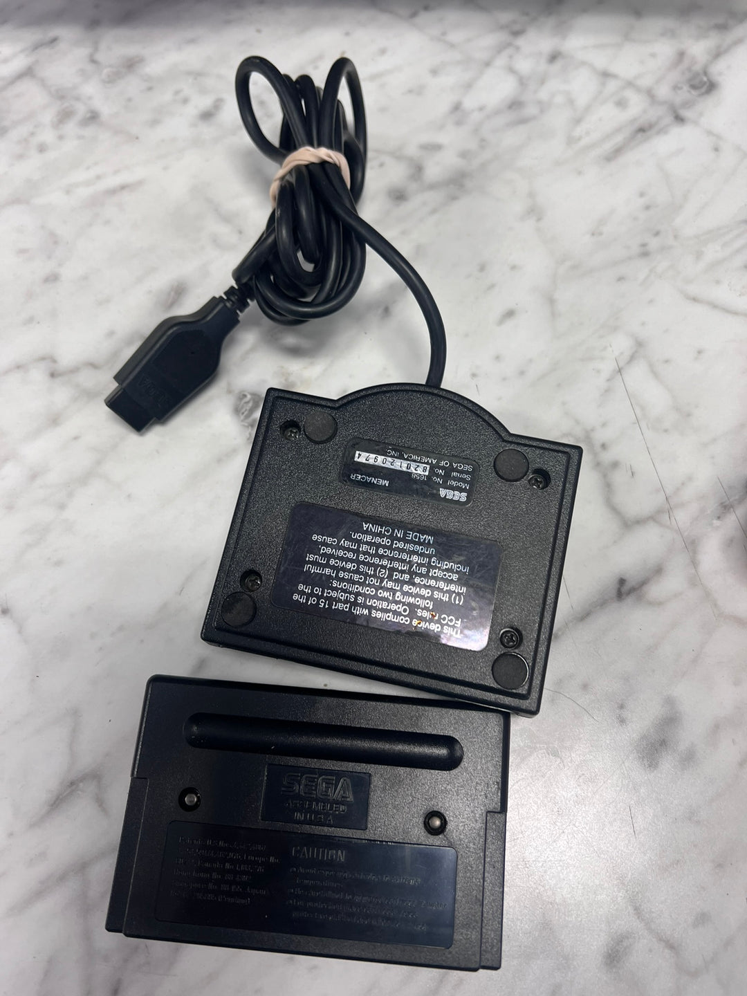 Sega Genesis Menacer Game & Dongle (No Gun) Untested    UA11326