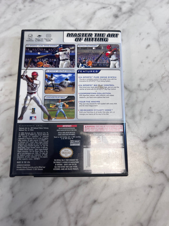MVP Baseball 2004 Nintendo Gamecube CASE & MANUAL ONLY   CO92325