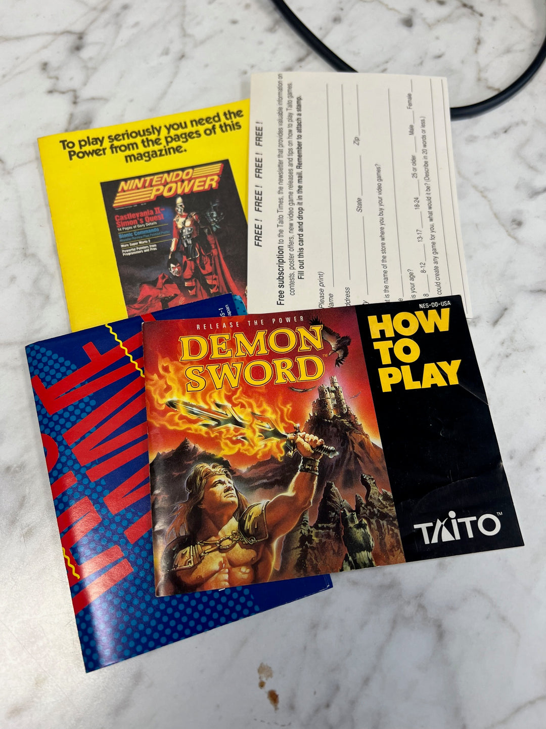 Demon Sword for Original Nintendo NES BOX AND MANUAL ONLY CO121224