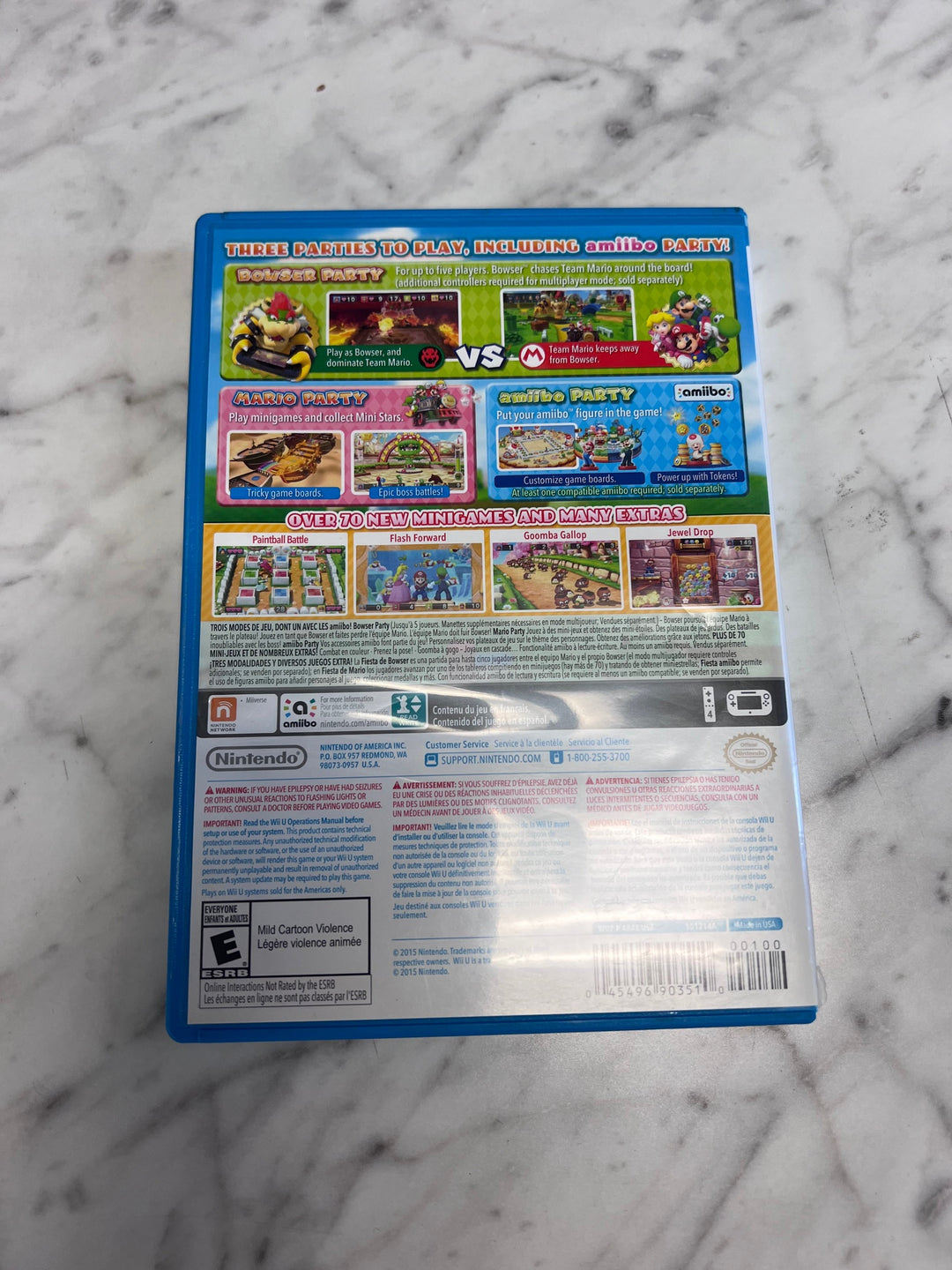 Mario Party 10 Nintendo Wii U CASE ONLY   CO92325