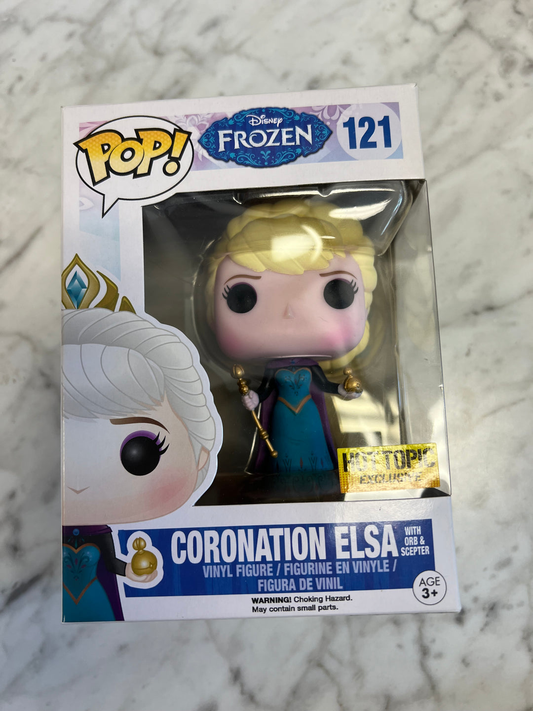 #121 Coronation Elsa Hot Topic Excl. Funko Pop! Disney Vinyl Figure FP62424