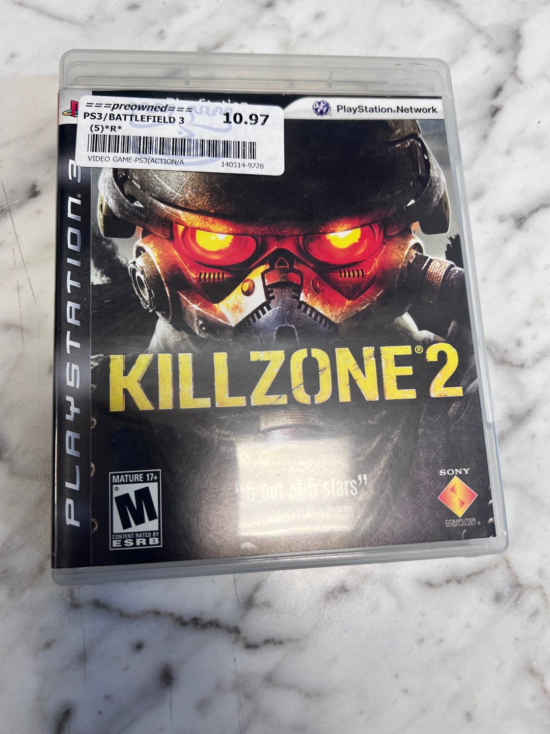 Killzone 2 Playstation 3 PS3 CASE & MANUAL ONLY   CO92325