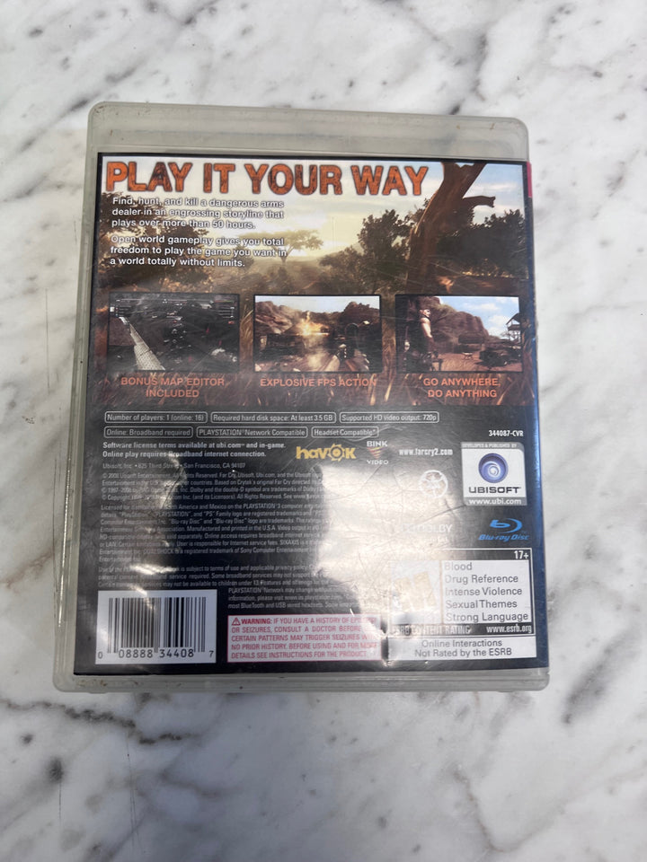 Far Cry 2 Playstation 3 PS3 CASE & MANUAL ONLY   CO92325