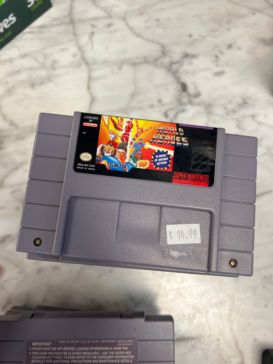 World Heroes - SNES S62525