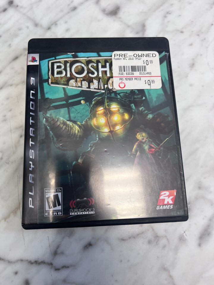 Bioshock PS3 Playstation CASE ART & MANUAL ONLY in GENERIC CASE   CO92325