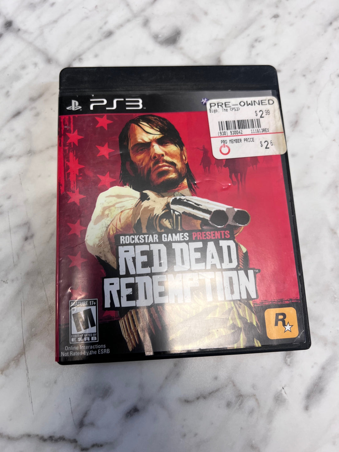 Red Dead Redemption PS3 Playstation CASE ART & MANUAL ONLY in GENERIC CASE   CO92325