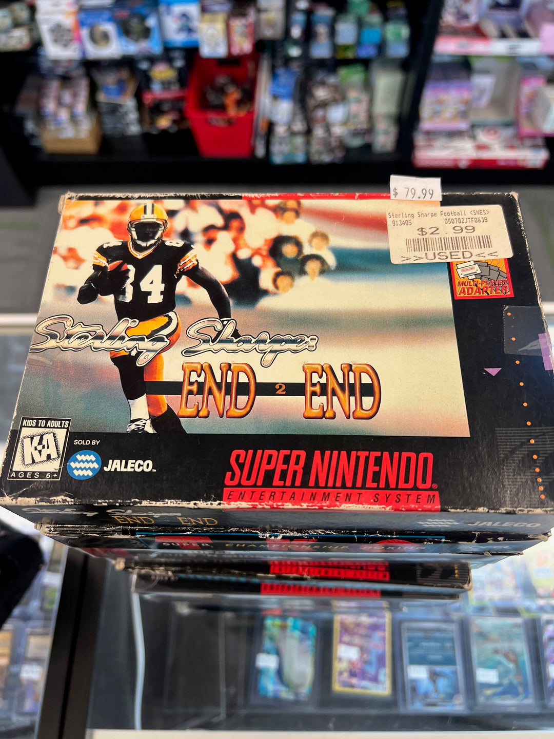 Sterling Sharpe End 2 End Football - SNES S62525