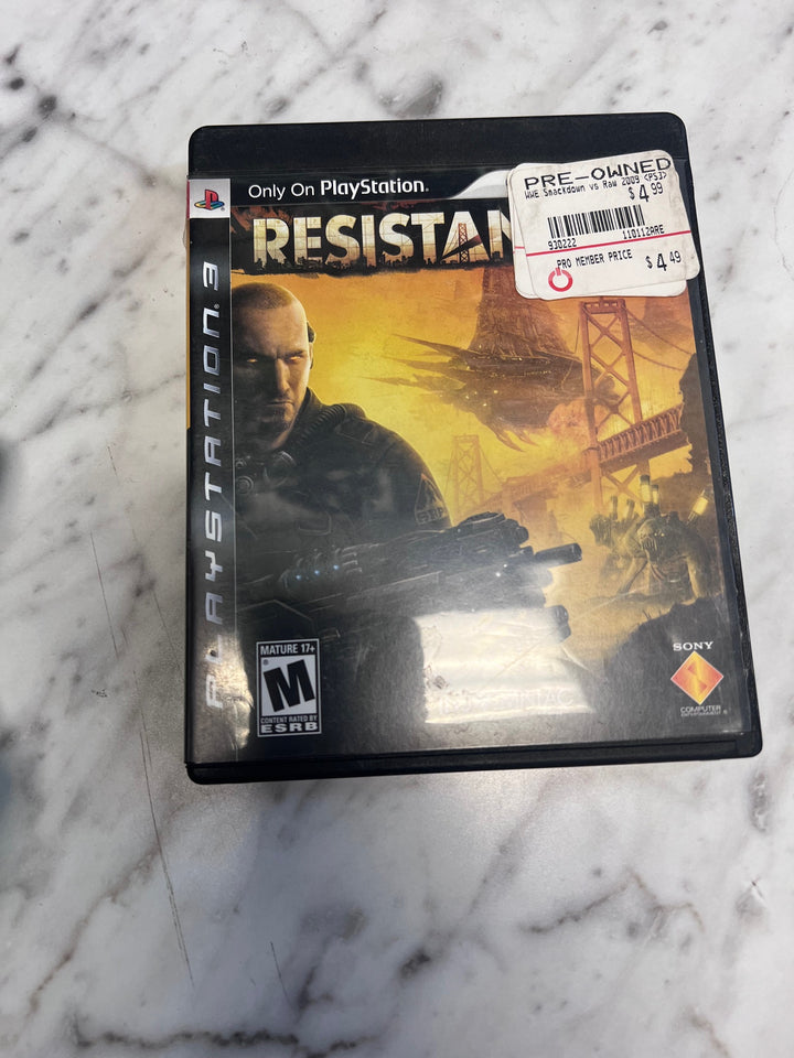 Resistance 2 PS3 Playstation CASE ART & MANUAL ONLY in GENERIC CASE   CO92325