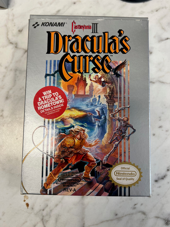 Castlevania III Dracula's Curse for Original Nintendo NES BOX AND MANUAL ONLY CO121224