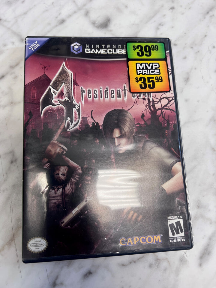 Resident Evil 4 Nintendo Gamecube CASE ART & MANUAL ONLY in GENERIC CASE   CO92325