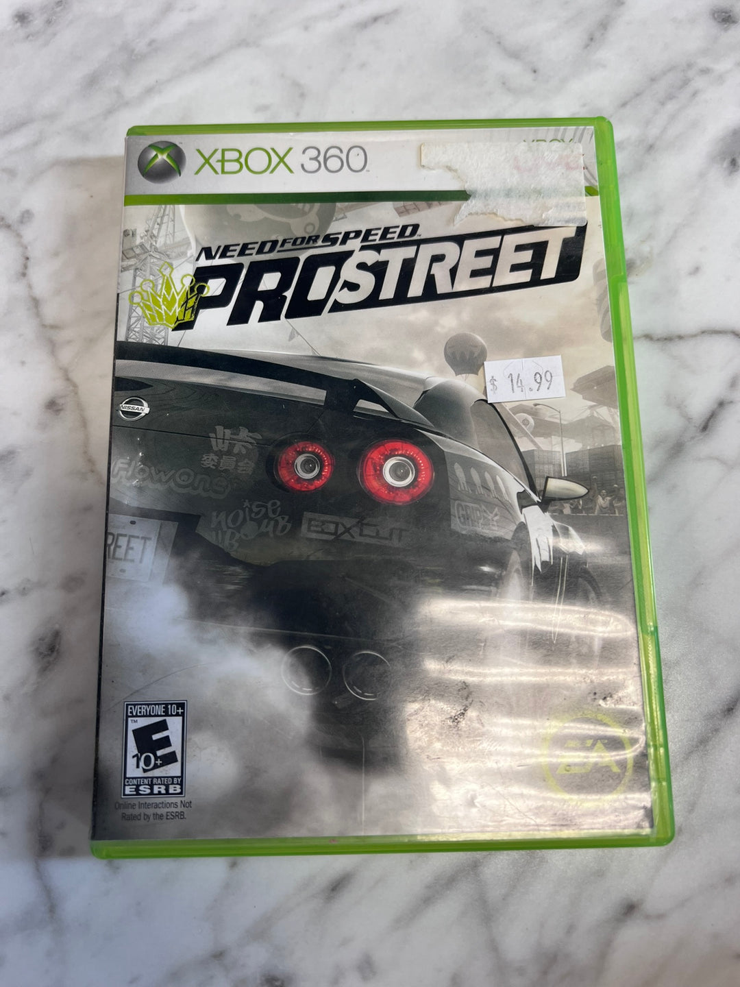 Need for Speed Pro Street Xbox 360 CASE ONLY NO GAME   CO11426