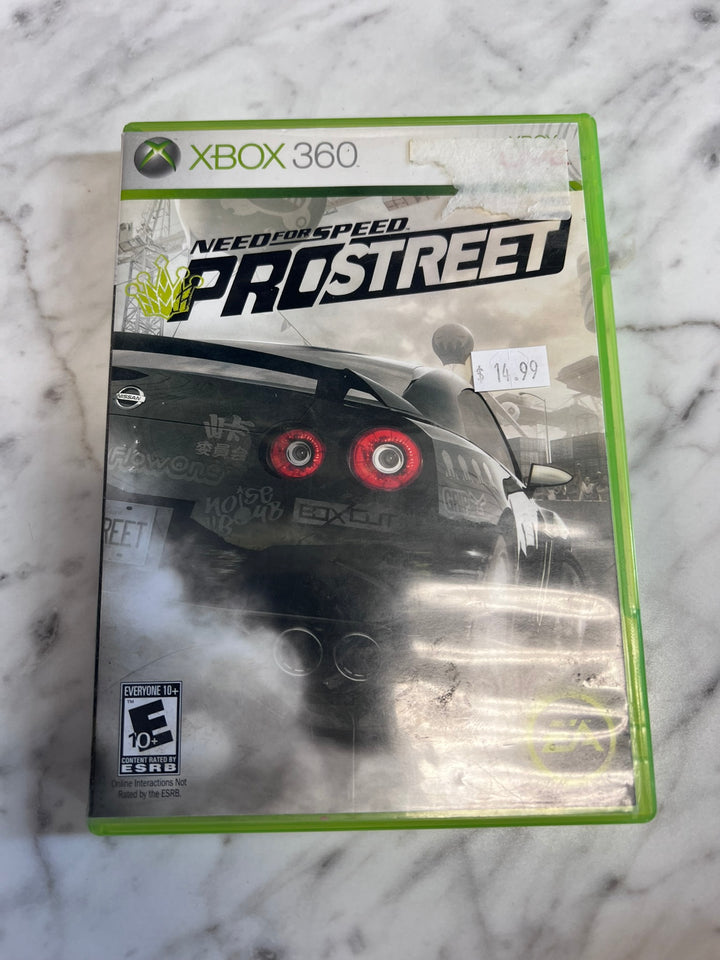 Need for Speed Pro Street Xbox 360 CASE ONLY NO GAME   CO11426