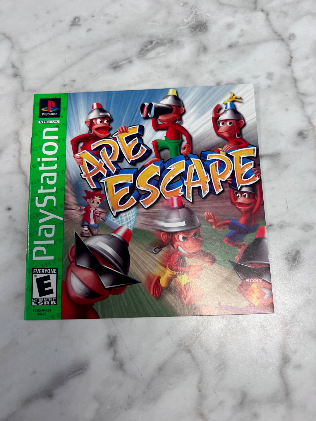 Ape Escape Greatest Hits PS1 Playstation MANUAL ONLY  MO92425
