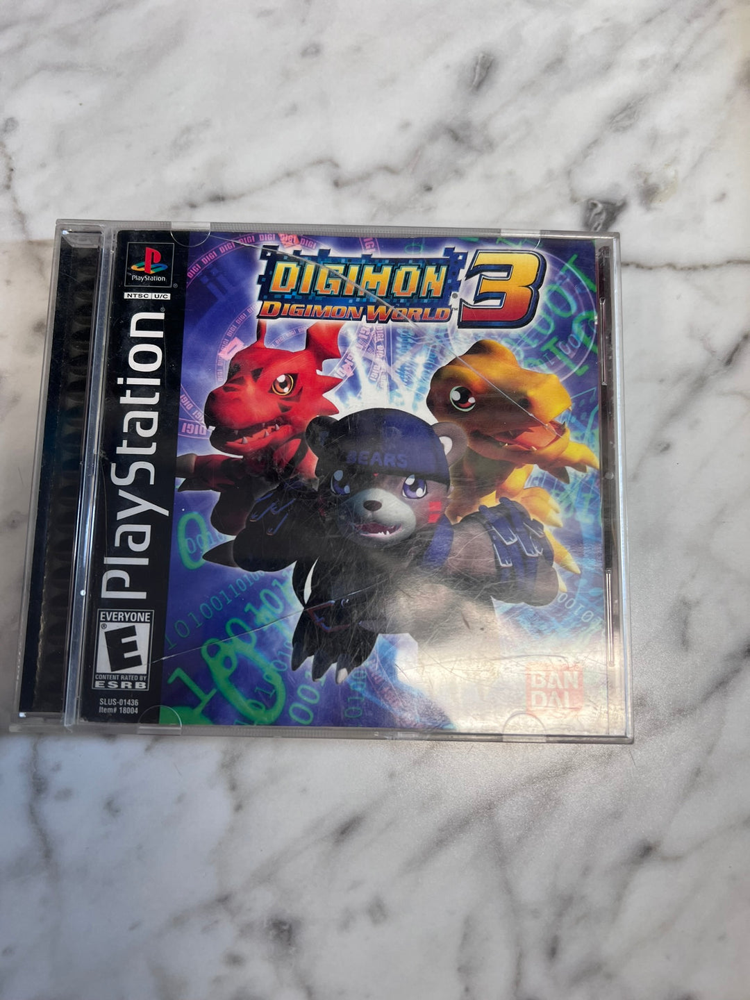 Digimon World 3 PS1 Playstation CASE AND MANUAL ONLY NO GAME   CO11426