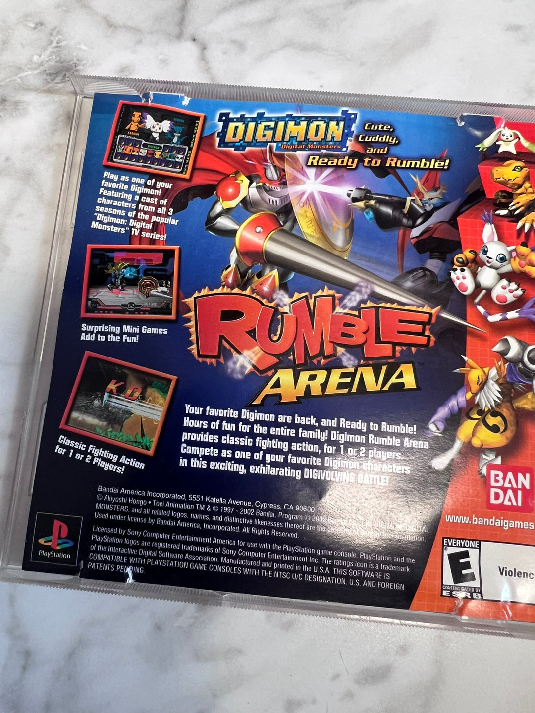 Digimon World 3 PS1 Playstation CASE AND MANUAL ONLY NO GAME   CO11426