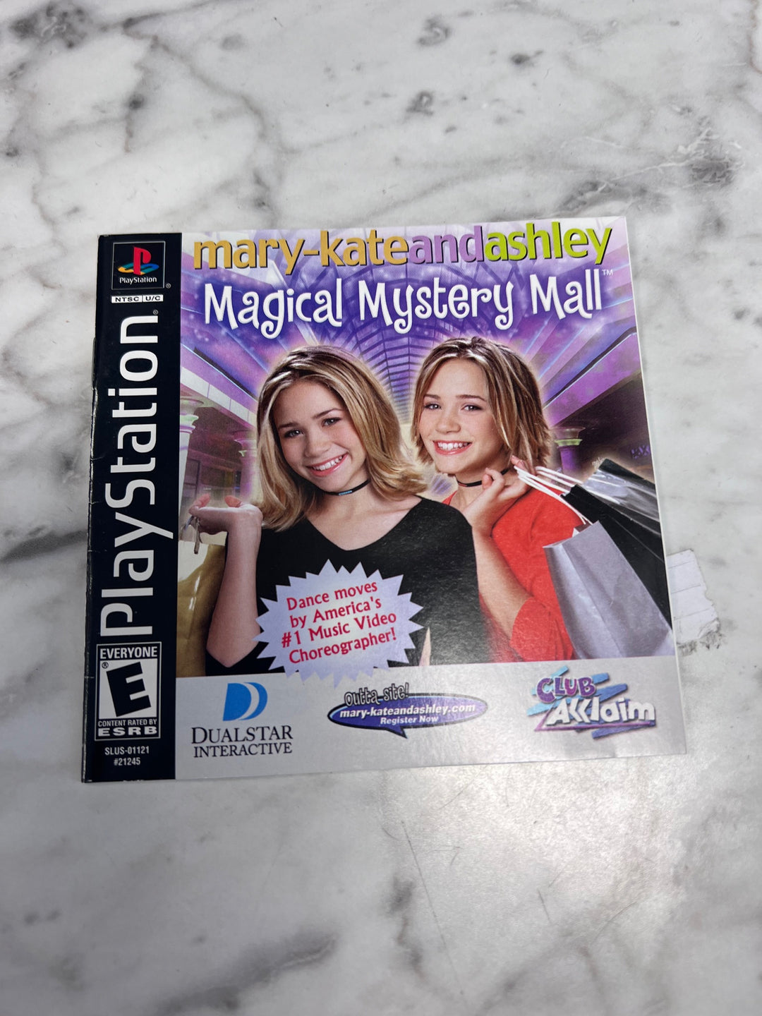 Mary-Kate and Ashley Magical Mystery Mall PS1 Playstation MANUAL ONLY  MO92425