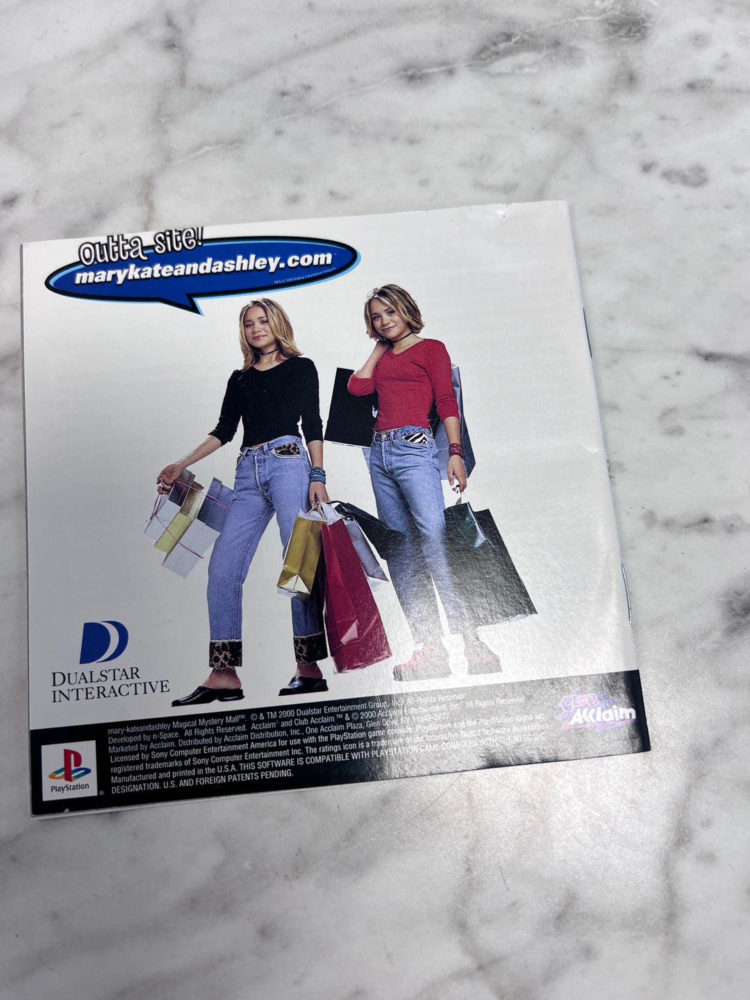 Mary-Kate and Ashley Magical Mystery Mall PS1 Playstation MANUAL ONLY  MO92425