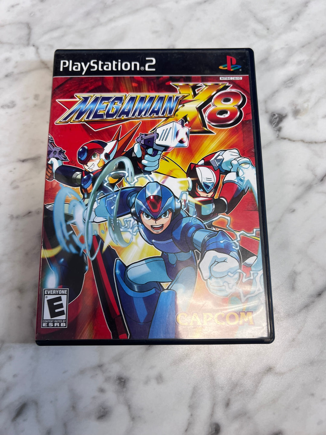 Mega Man X8 PS2 Playstation 2 CASE AND MANUAL ONLY NO GAME   CO11426