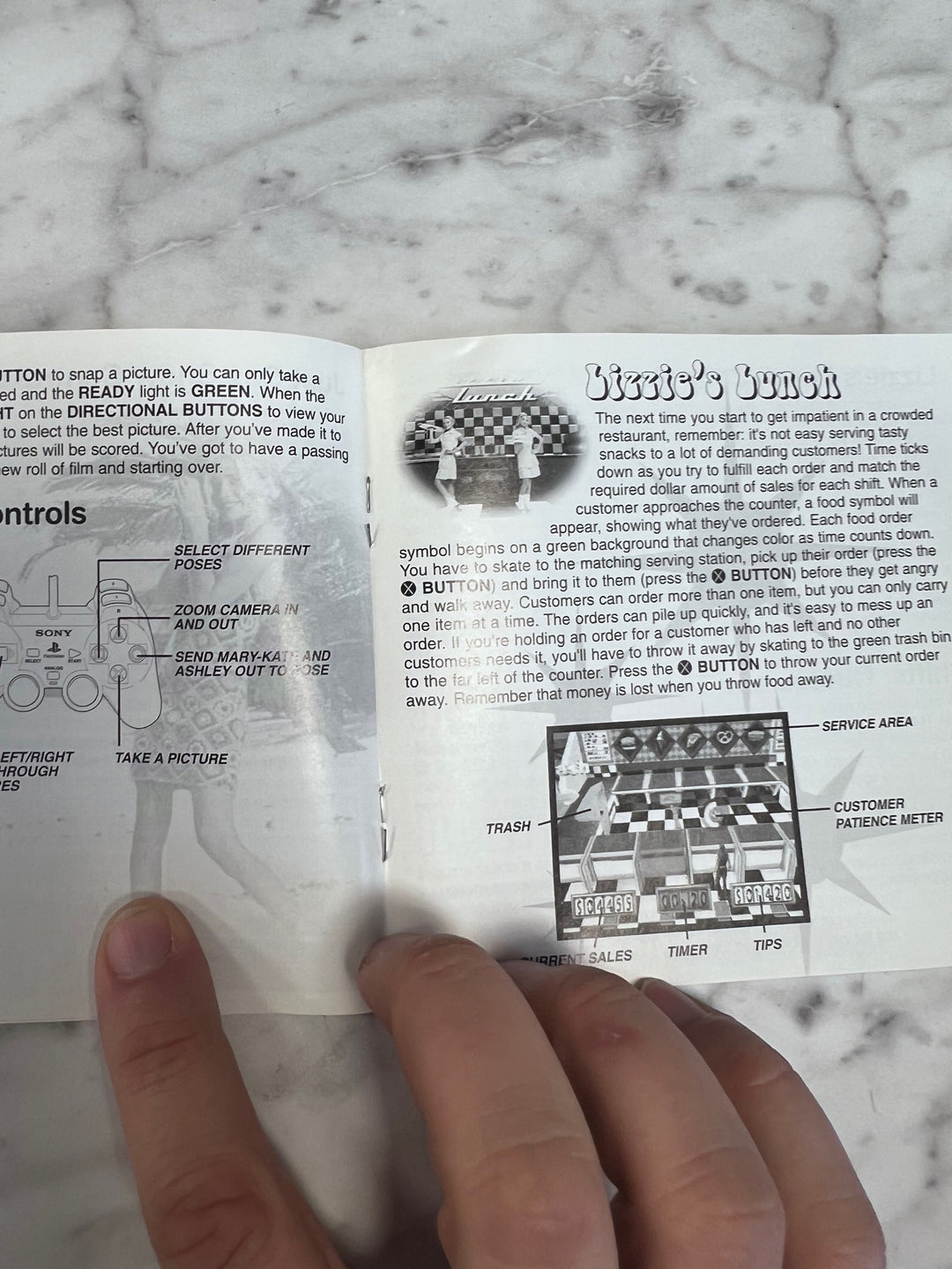 Mary-Kate and Ashley Magical Mystery Mall PS1 Playstation MANUAL ONLY  MO92425