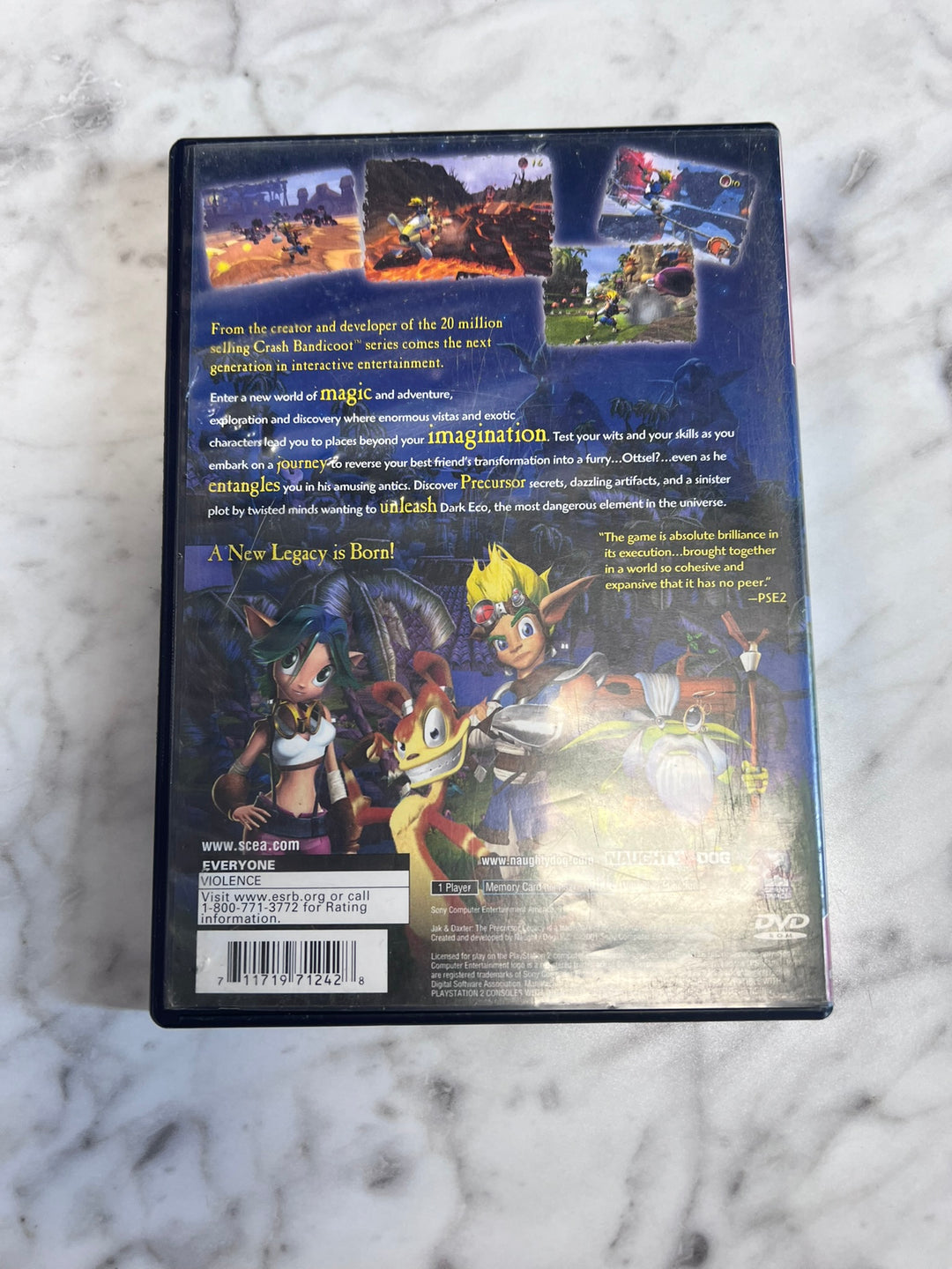 Jak and Daxter Precursor Legacy PS2 Playstation 2 CASE & MANUAL ONLY NO GAME   CO11426